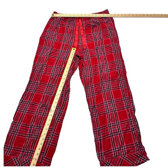 Victorias Secret Size Large Wide Leg Flared Plaid Sleep Loungewear Pants - Picture 3 of 4